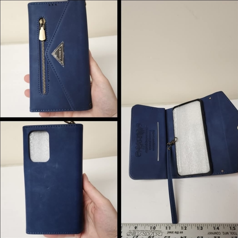 Galaxy S21 Plus Blue Wallet Phone Case New